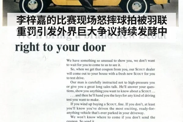 李梓嘉的比赛现场怒摔球拍被羽联重罚引发外界巨大争议持续发酵中